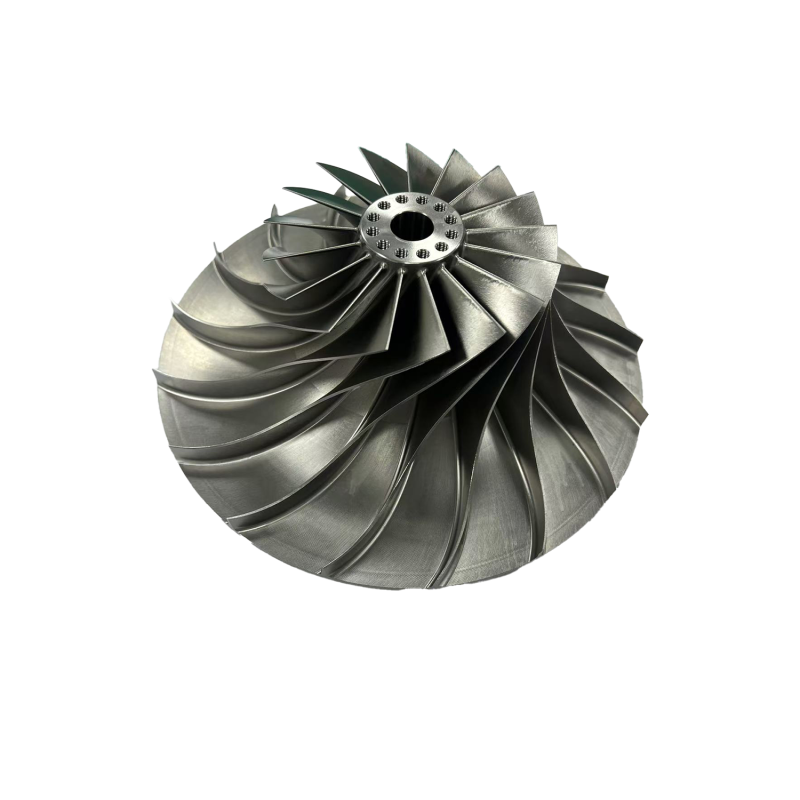 5 Axis CNC Milling Machining Services Titanium Alloy Turbojet Impeller for High Speed High Temperature Equipment
